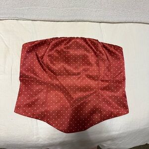 SHEIN Red Polka Dot Corset top